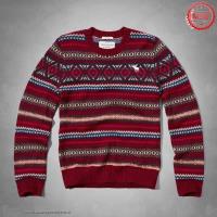 heren abercrombie and fitch crewneck truien colorful pattern rood Store Haarlem 8iqo3758